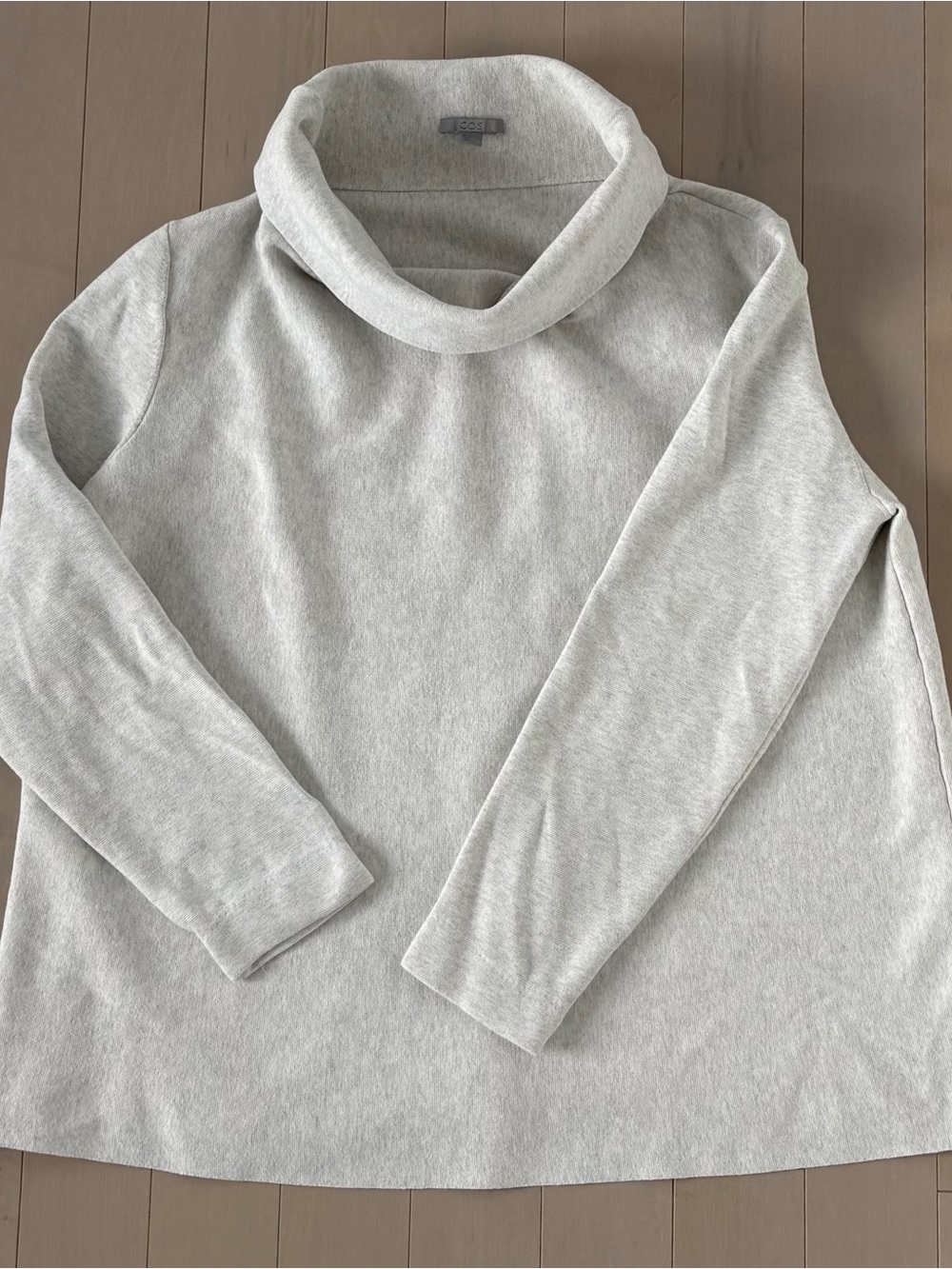 COS Gray Cowl Neck Sweater